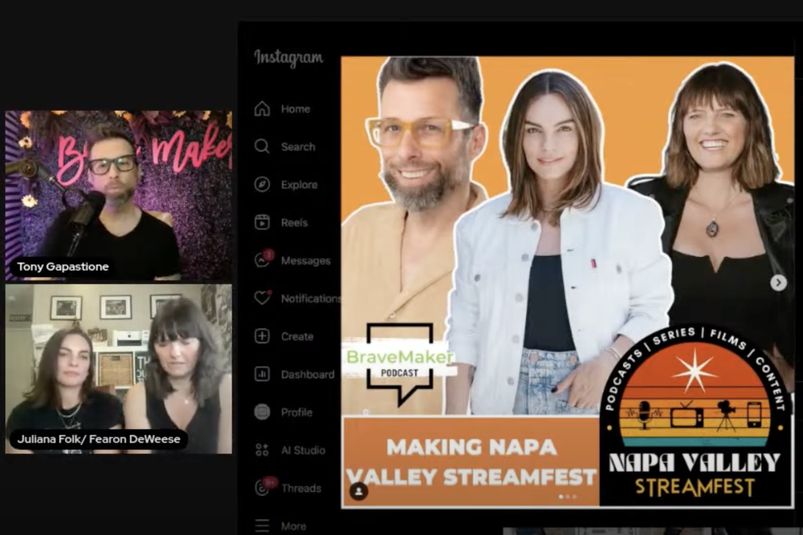 Bravemaker Podcast: Making Napa Valley StreamFest