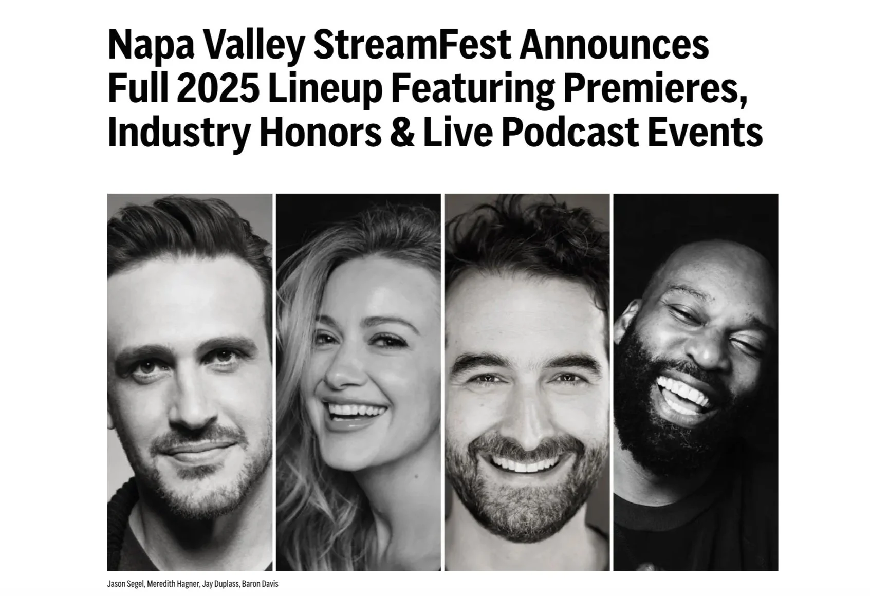 THR: StreamFest Announces Full 2025 Lineup