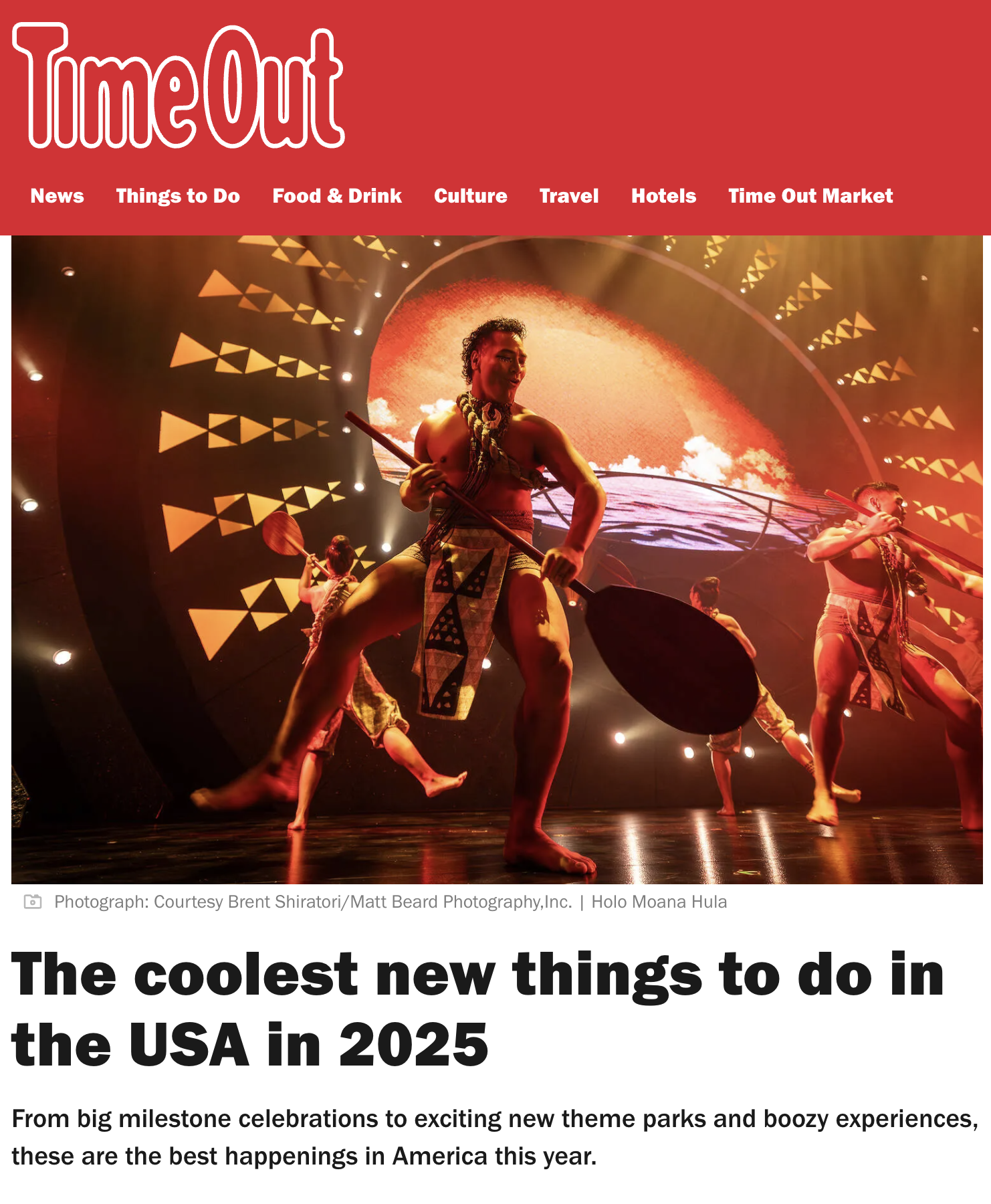 TimeOut: The coolest new things to do in the USA in 2025